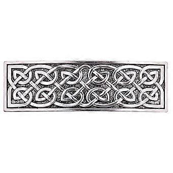 Silver Celtic Knot Hair Clip for Women, Irish Sailor's Knot Hair Accessory, Antique Style