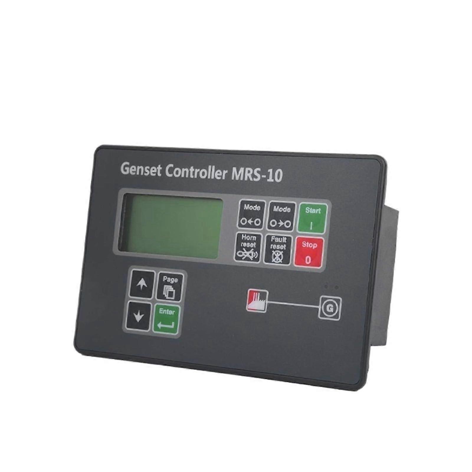 Genset Controller MRS10 Generator Auto Start Stop Module with Manual Remote Control Panel Black