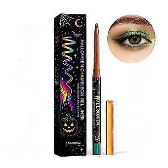 Halloween Chameleon Gel Eyeliner Pen, Shimmering, Metallic, Color-Changing Holographic Eyeliner Eyeshadow Pen, Waterproof, Smudge-Proof Eyeliner