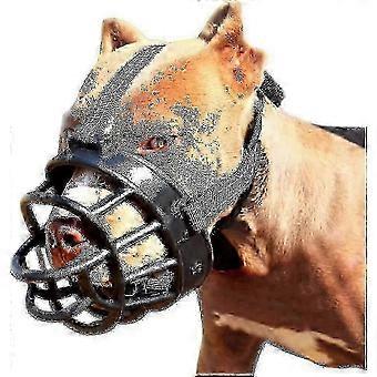 Soft Nylon Dog Muzzle in Black Size 4XL - Secure and Comfortable Fit to Prevent Biting, Chewing, and Excessive Barking