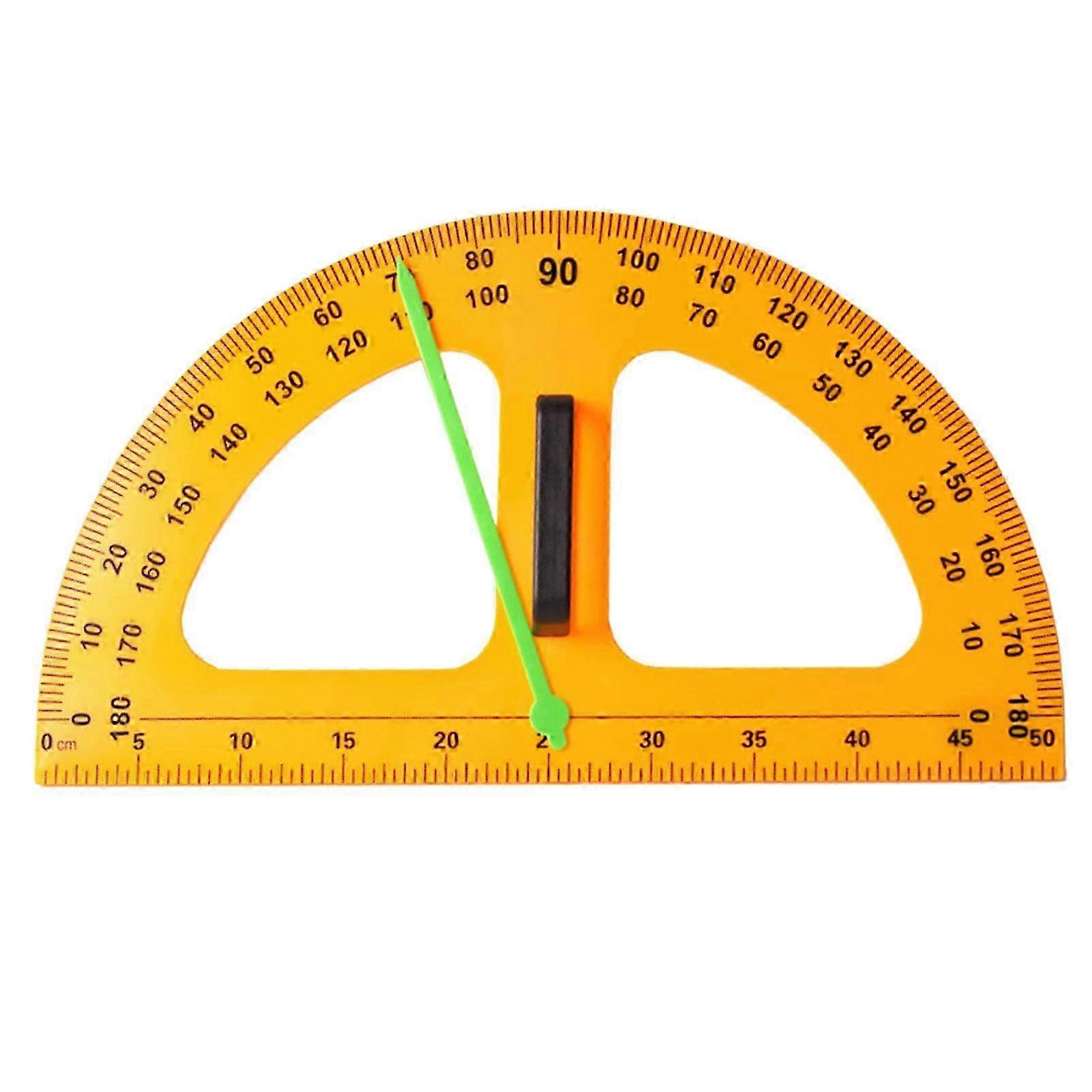 50cm Large Magnetic Protractor with Clear Pointer for Precise Measurement