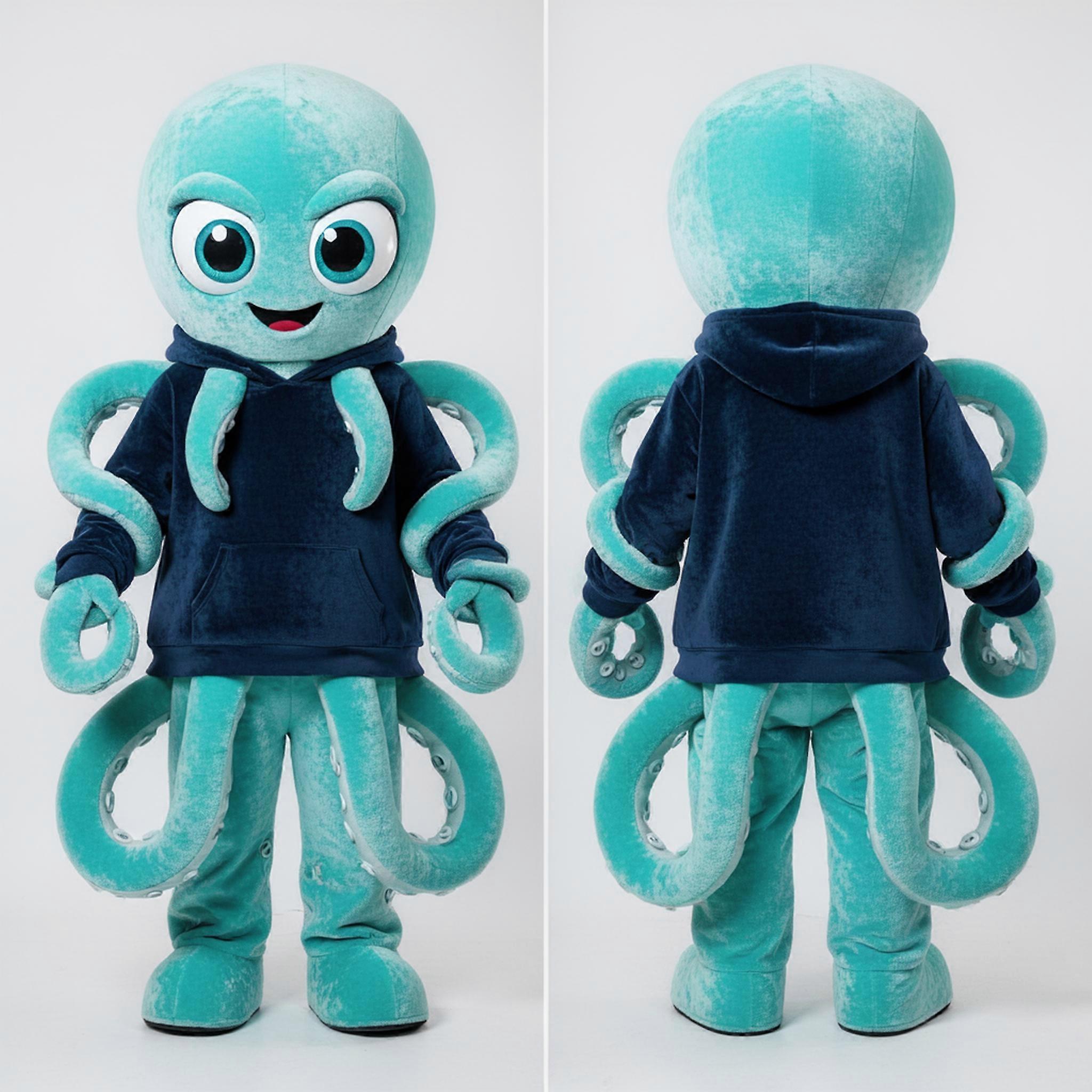 MASTICOT Turquoise Broad Shouldered Kraken Mascot