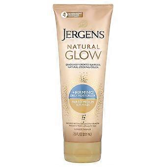 2 x Jergens, Natural Glow, Firming Daily Moisturizer, Sunless Tanner, Fair to Medium,  7.5 fl oz (221 ml)