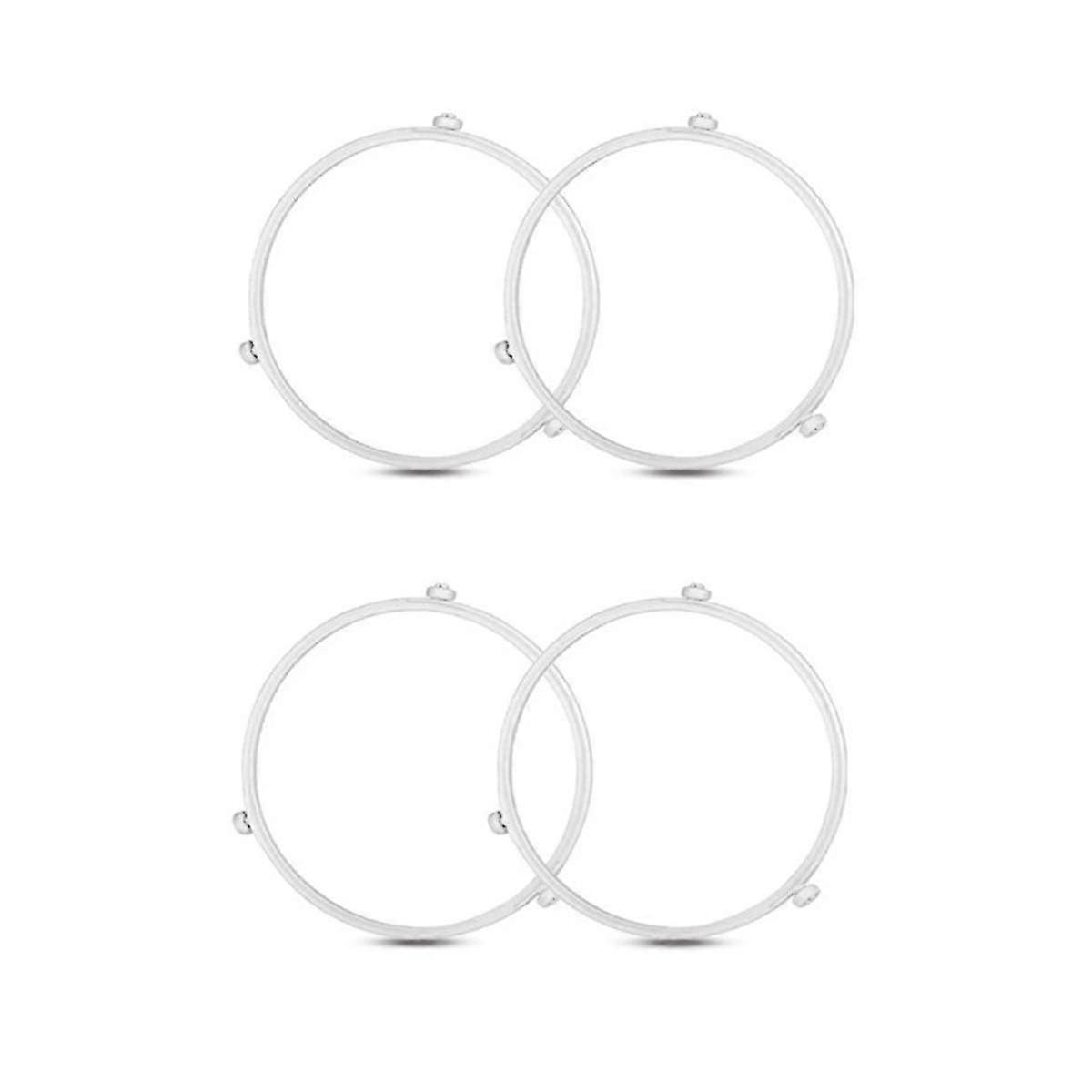 4pcs Turntable Ring, Rotating Ring Roller - Compatible with Plate Covers