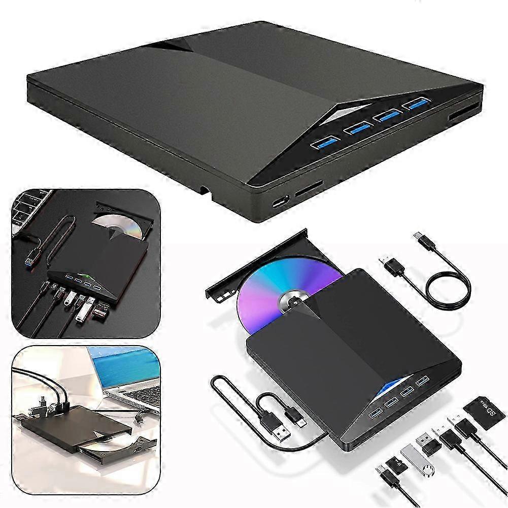 External CD/DVD Drive Multifunctional ccSlim DVD Player for Laptops