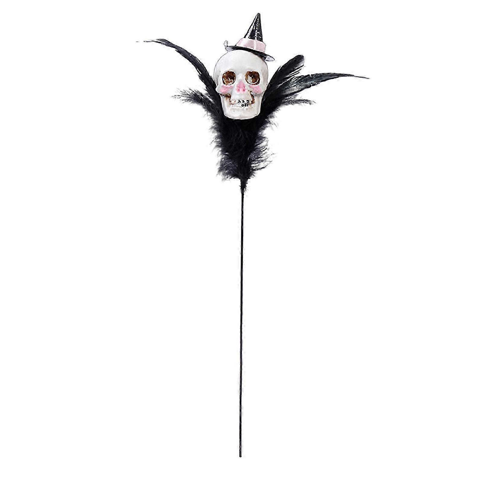 Gothic Skull Pumpkin Vase Decor Accent