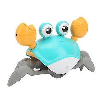 Crawling Crab Toy with Smart Motion Sensor, Musical Interactive Play Gift for Kids Toddlers Blue