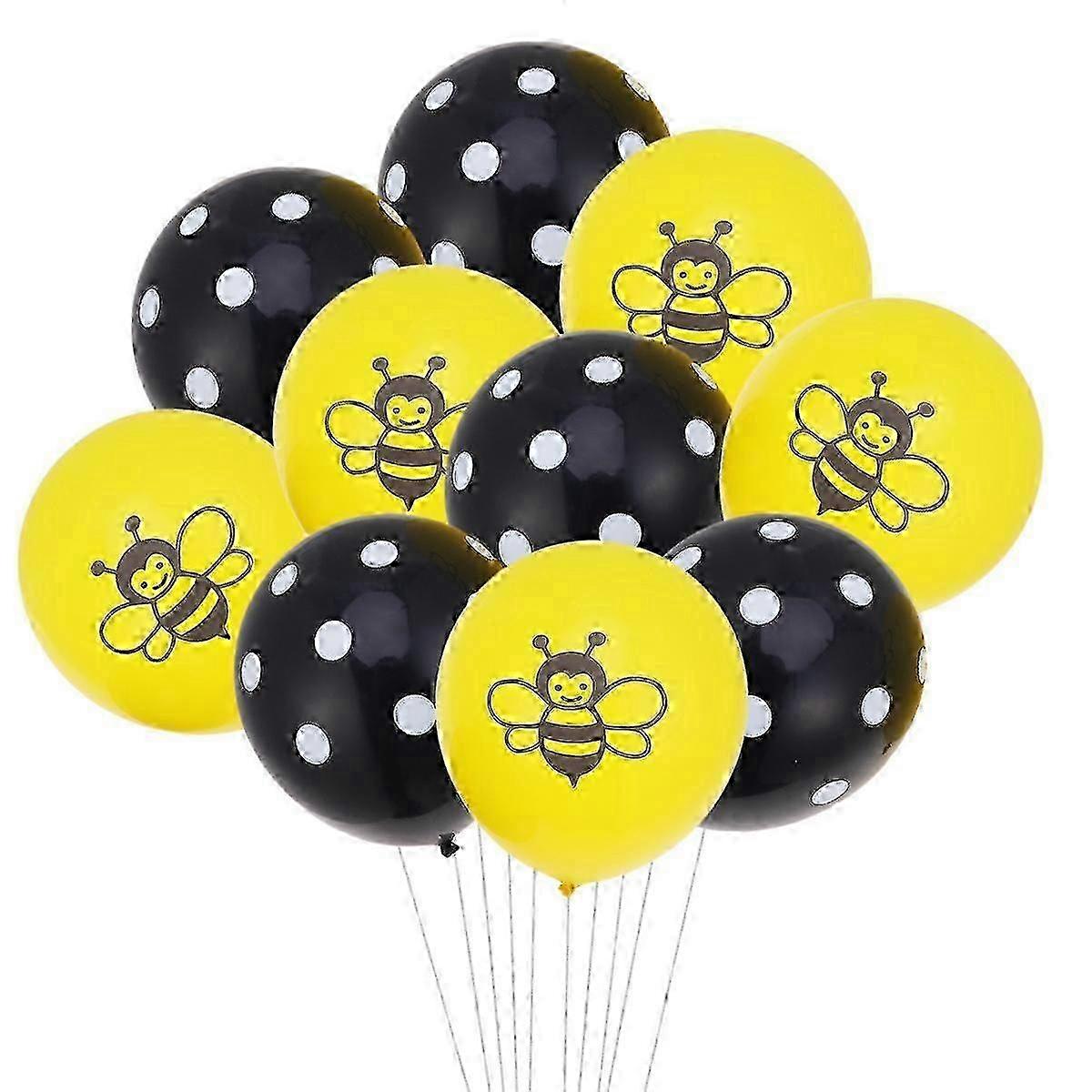 Assorted Colour Bee Latex Balloons