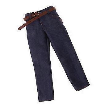 Classic Denim Jeans Pants 12x 1/6 Scale Male Blue Compatible with 12" Action Figure