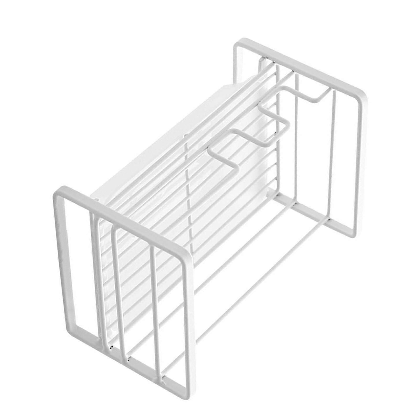 Matte White Iron Sink Side Rack