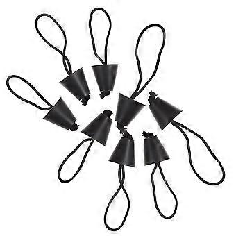 8Pcs Kayak Scupper Plug for Drain Hole Silicone Professional Stoppers Black