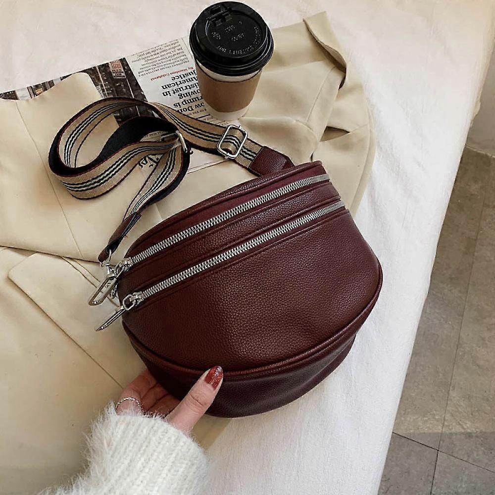 Pebble Leather Adjustable Crossbody Bag