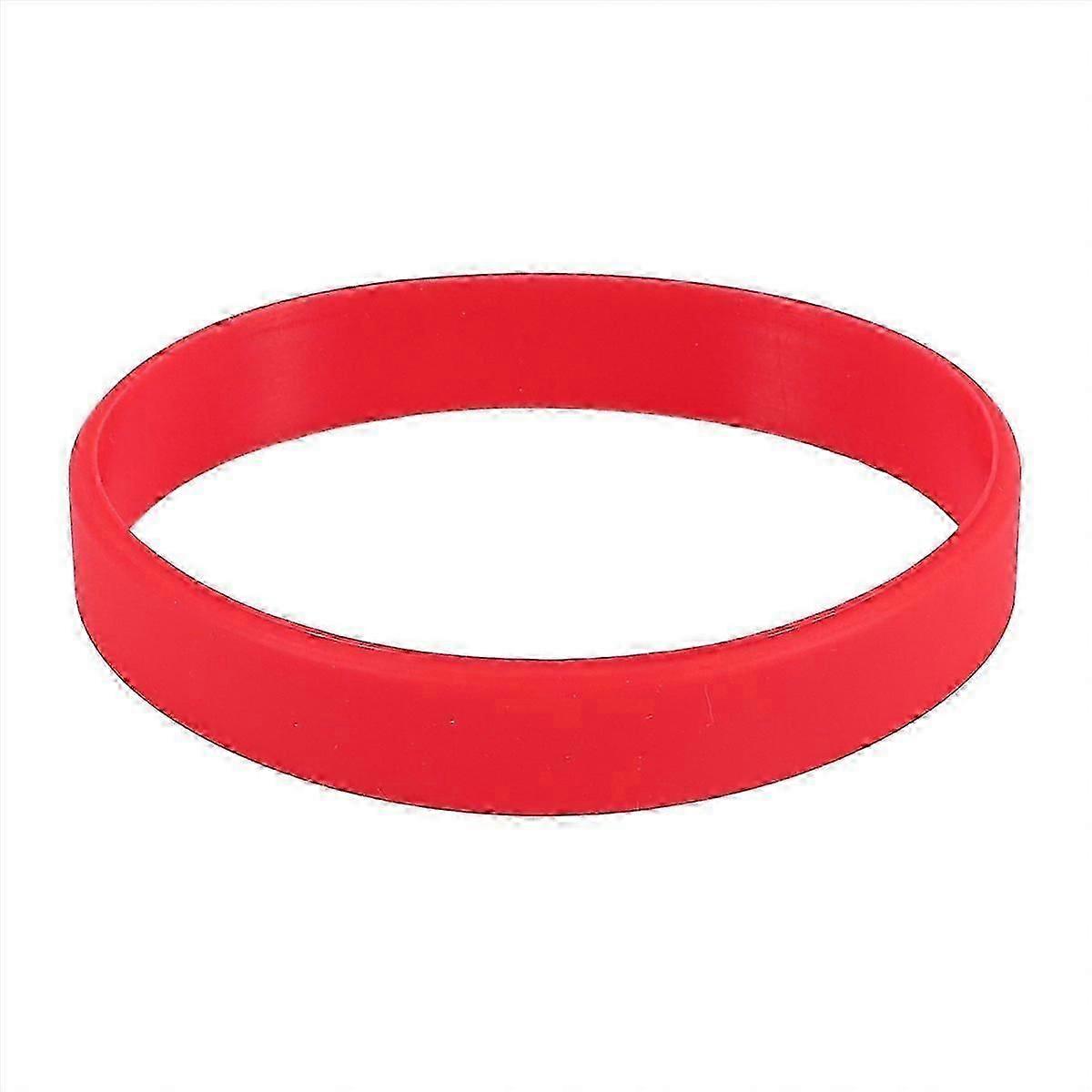 Silicone Rubber Bracelet Bangle Red