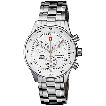 Swiss Military Quartz Analog Man Watch with SM30052.02 Stainless Steel Bracelet