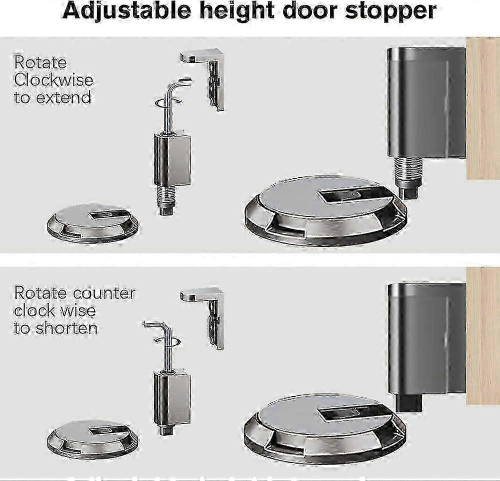 Heavy-Duty Adjustable Floor Door Stop