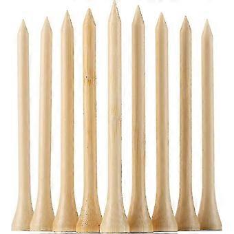 100pcs Durable Bamboo Golf Tees 3-1/4" Eco-Friendly Biodegradable Reduce Friction More Stable-bhkj