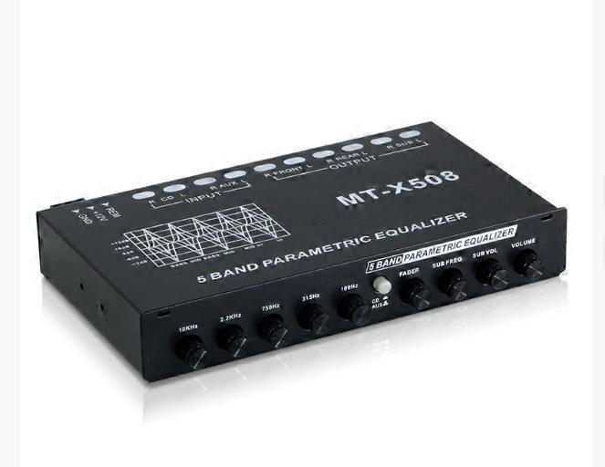 Professional 5 Band Car Equalizer Multifunctional Car Audio EQ Tuning Amplifier Parametric Equalizer Car Audio Equalization