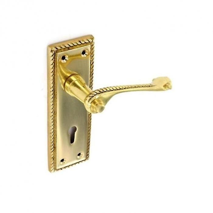 Securit Georgian Lock Handle (Pack of 2)