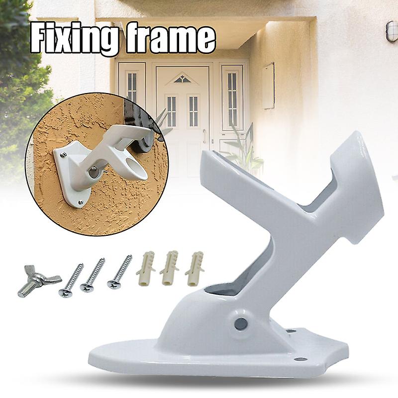 Flag Holder Aluminum Alloy Bracket Wall Mounted 2 Position 45 Degree Flagpole Holder Easy to Install