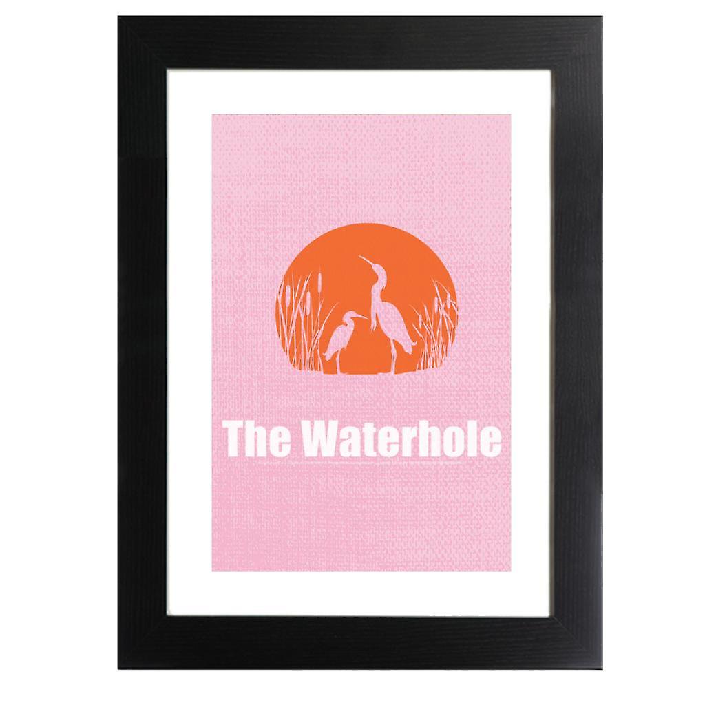 Neighbours The Waterhole Framed Print