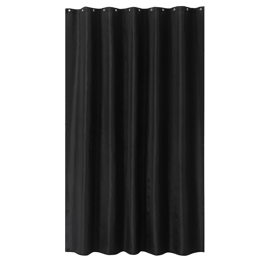 78*78"fabric Narrow Shower Stall Curtain Black Liners Water Resistant Bathroom Curtains Rust Resistant Grommets
