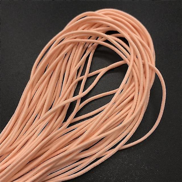 Rosa chiaro 5yards 2mm colorato alto elastico rotondo elastico B rotondo elastico corda gomma