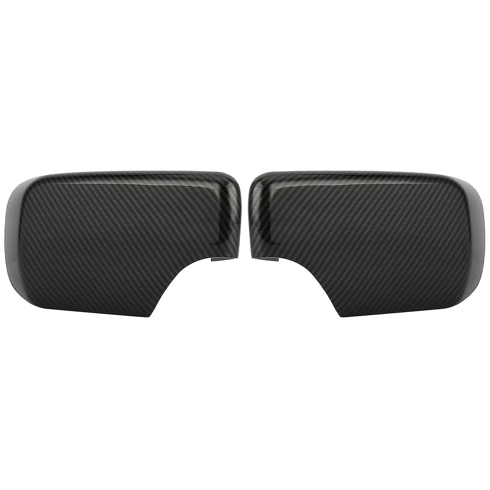 2Pcs Side Rearview Mirror Cap Cover Car Accessory Fit For 3/5 Series E46 E39 1996-2005