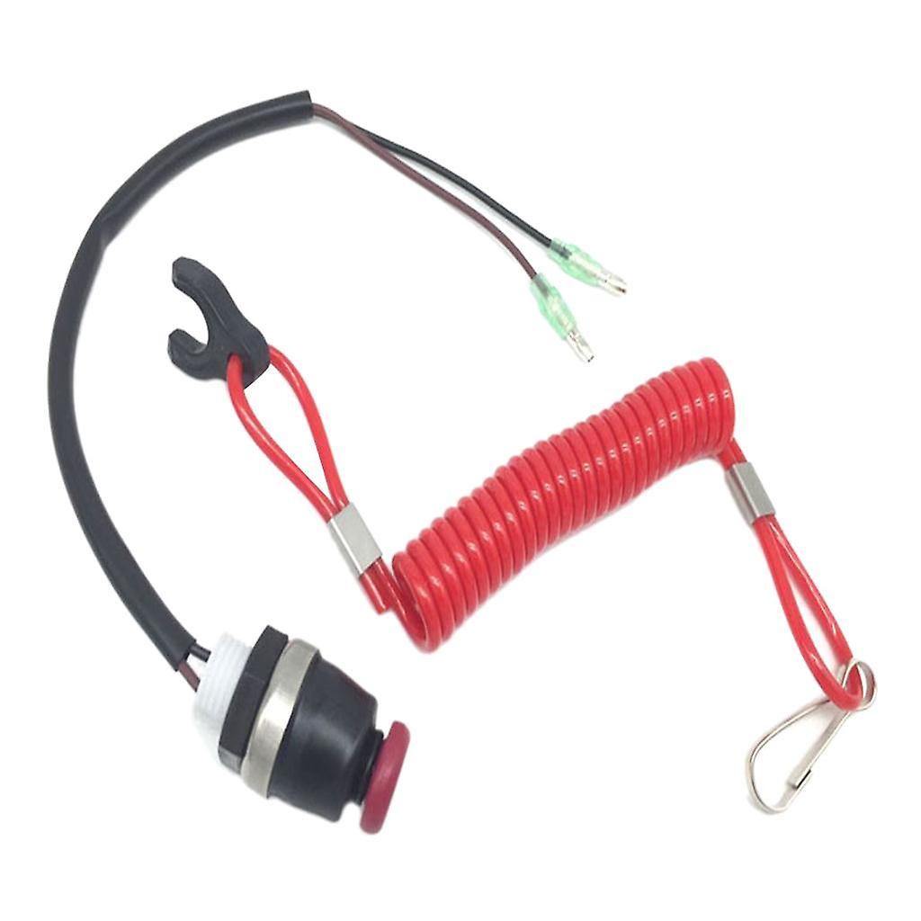 Boat Outboard Engine Kill Stop Switch Safety Tether Cord Lanyard for Tohatsu