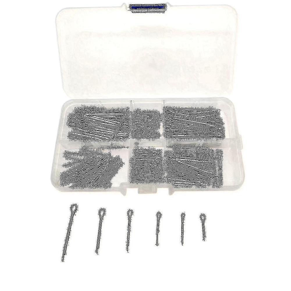 175pc Split Pins Cotter Fixings Set Assorted Sizes Zinc Plated Steel Hard Case