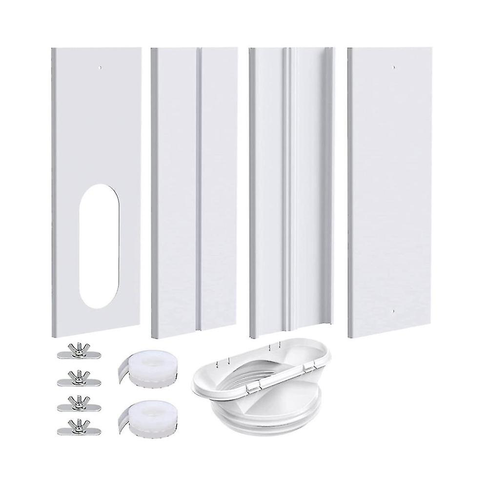 Portable Air Conditioner Window Kit With 2 In 1 Coupler, Universal Ac Window Vent For Hose 5.1inch/
