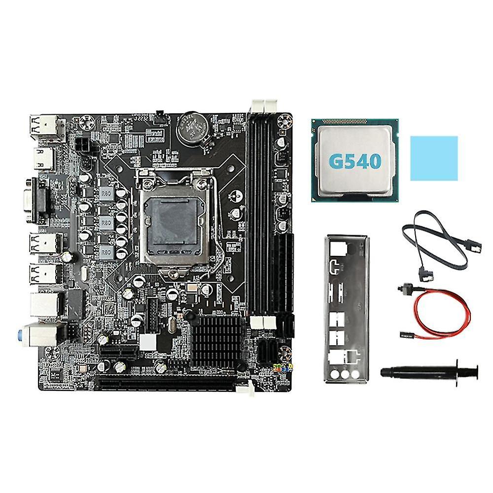 B75 Desktop Motherboard+g540 Cpu+sata Cable+switch Cable+baffle Lga1155 Ddr3 For I3 I5 I7 Series Pe
