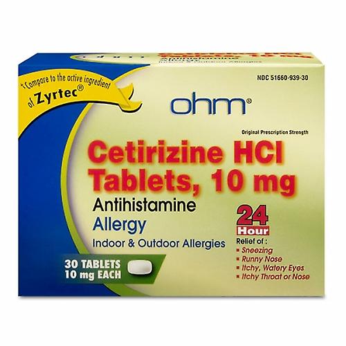 Zyrtec Cetirizine ، 10 مجم ، 30 قرص