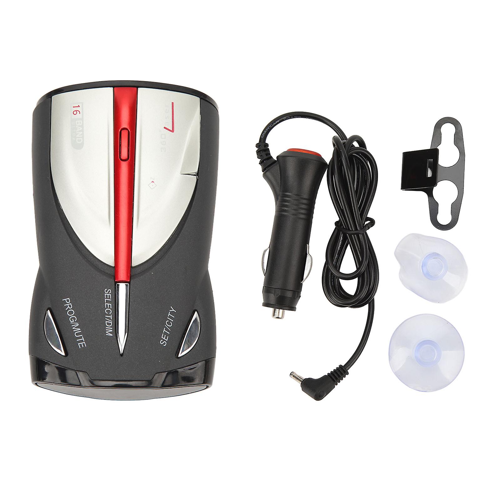 Car Radar Detector 360 Degree Detection Interference Signals Filtering Voice Alert And Car Speed Alarm System