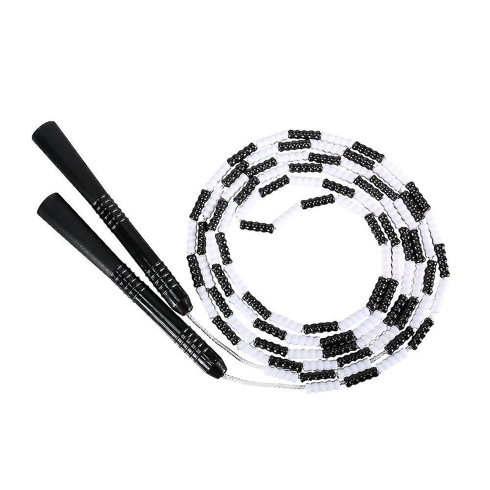 9ft Soft Beaded Jump Rope Adjustable Tangle Rope Free Segment Fitness Jump Rope