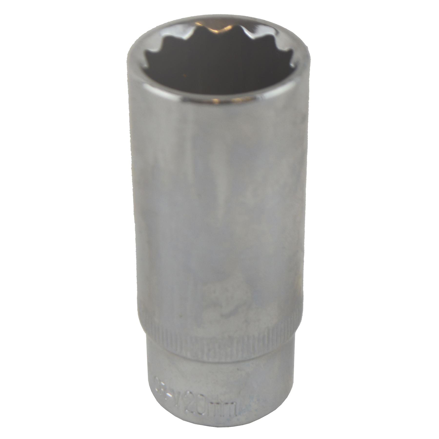 20mm 3/8" Drive Double Deep Metric Socket Double Hex / 12 Sided 