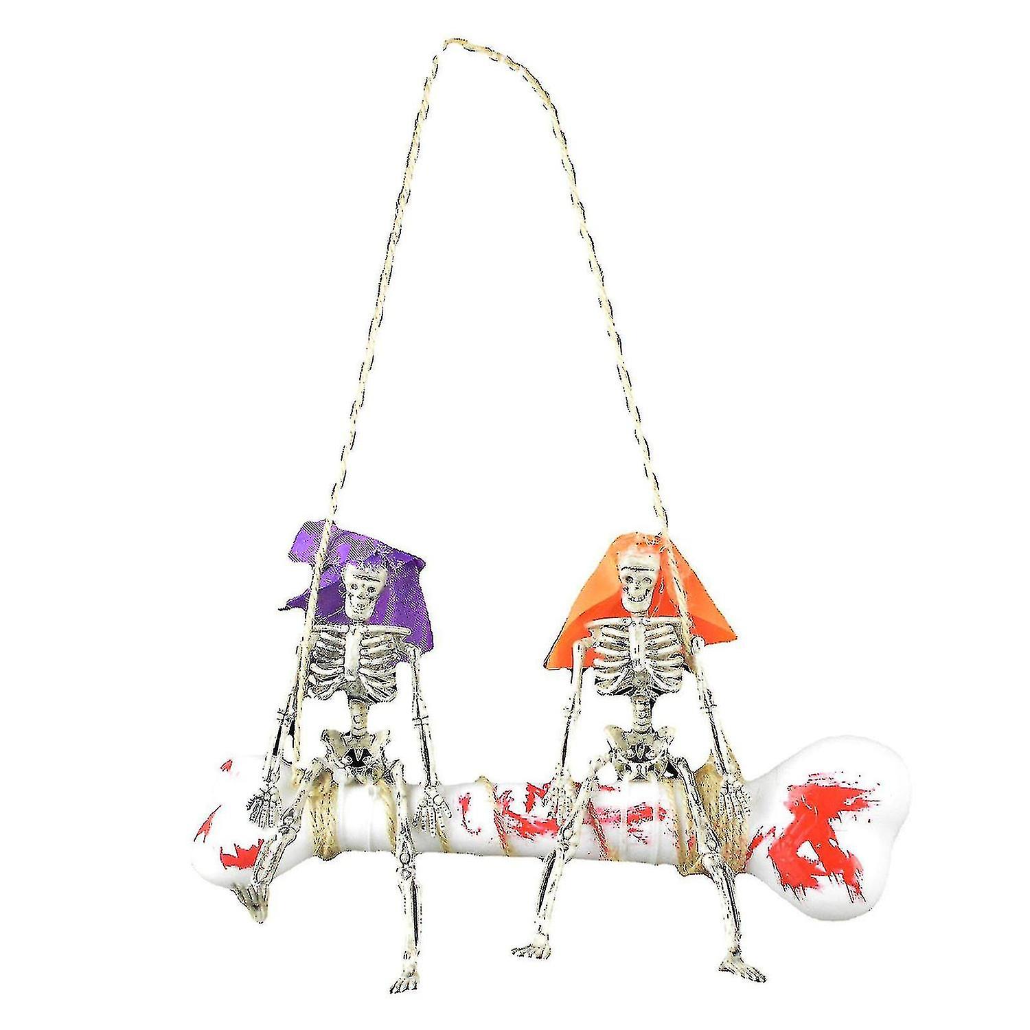 Plastic Skeleton Skeleton Haunted House Set Decoration Pendant A
