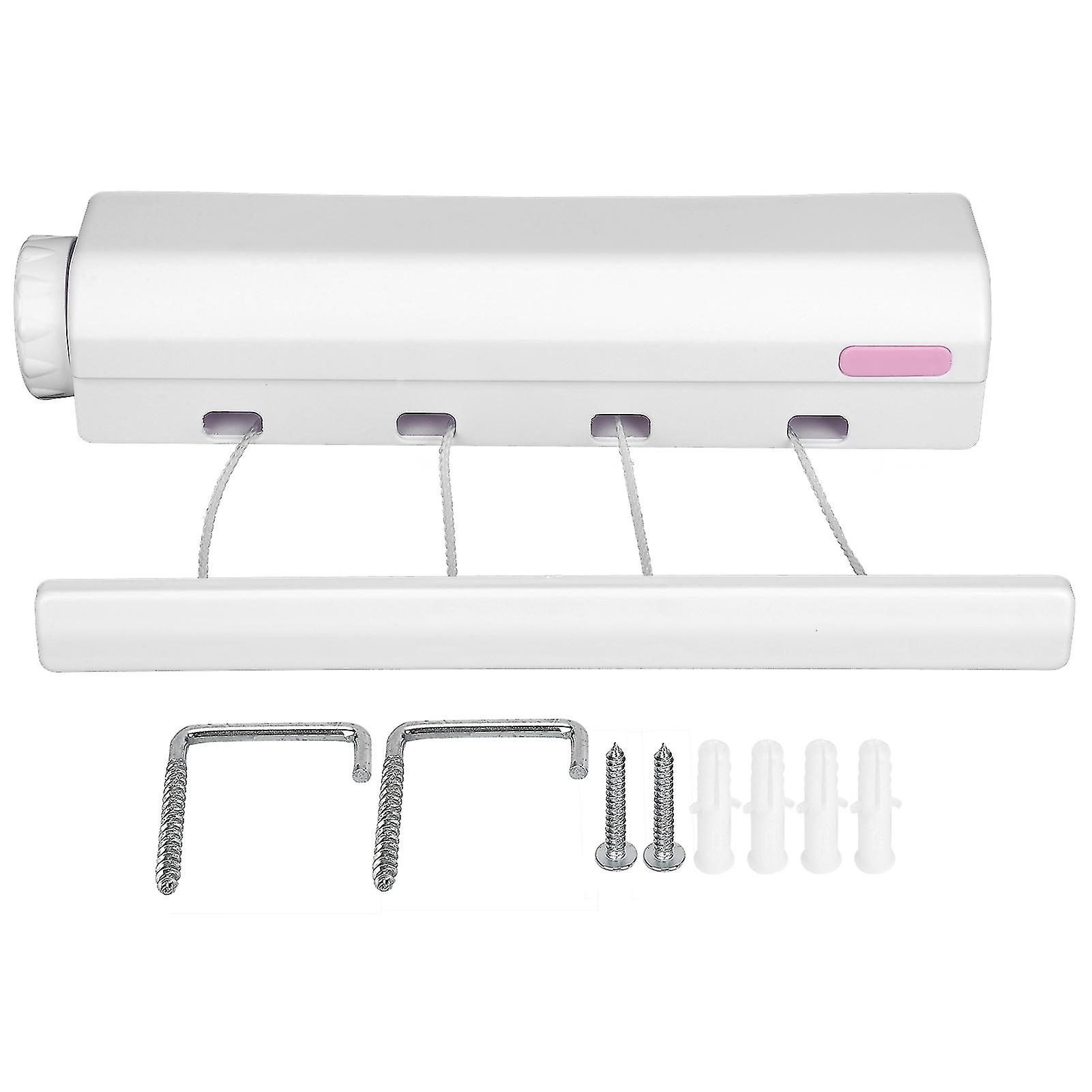 Telescopic Retractable Clothesline for Indoor Outdoor Drying, Adjustable Length, Durable Material, Space-Saving Design
