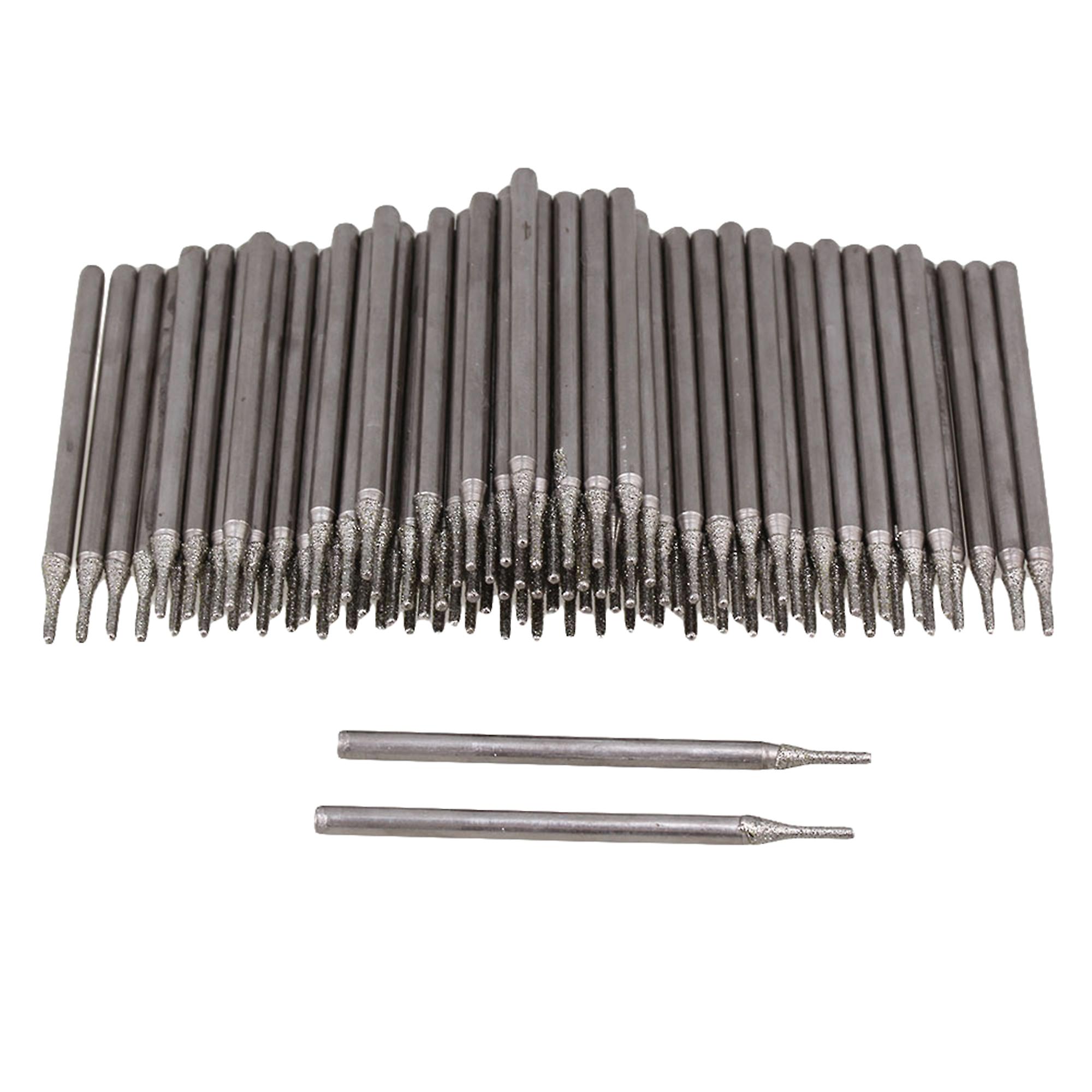200 pcs 0.8mm Silver Diamond Drilling Lapidary Engraving Drilling Bits