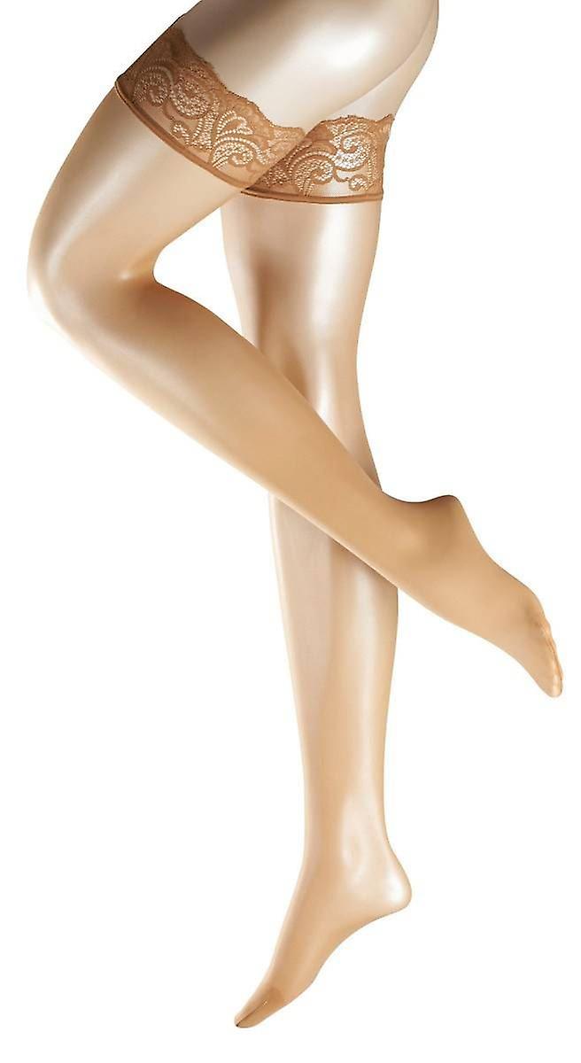 Falke Matte Deluxe 20 Denier Transparent Matte Stay Up Stockings - Powder Tan