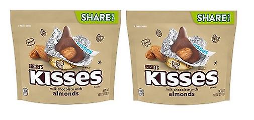 Hershey's Kisses Almonds Chocolate Candy 2 Pack