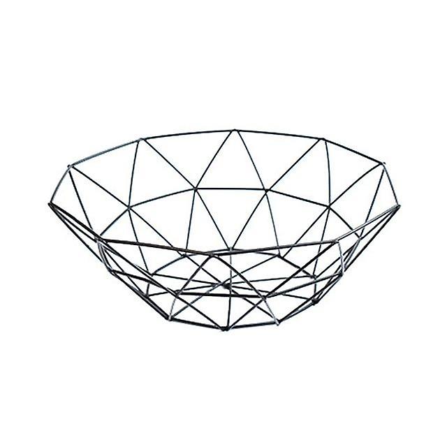 Creative Geometric Metal Fruit Basket Storage Bowl Racks & Holders