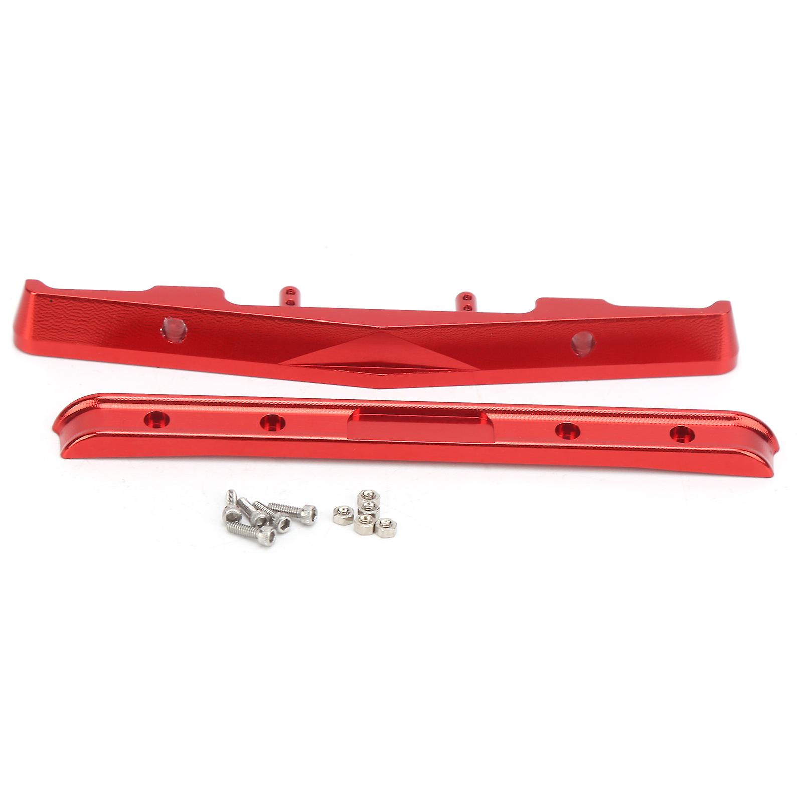 Aluminum Alloy Front and Rear Bumper Set for Axial SCX24 90081 1/24 RC Car Upgrade Parts Red