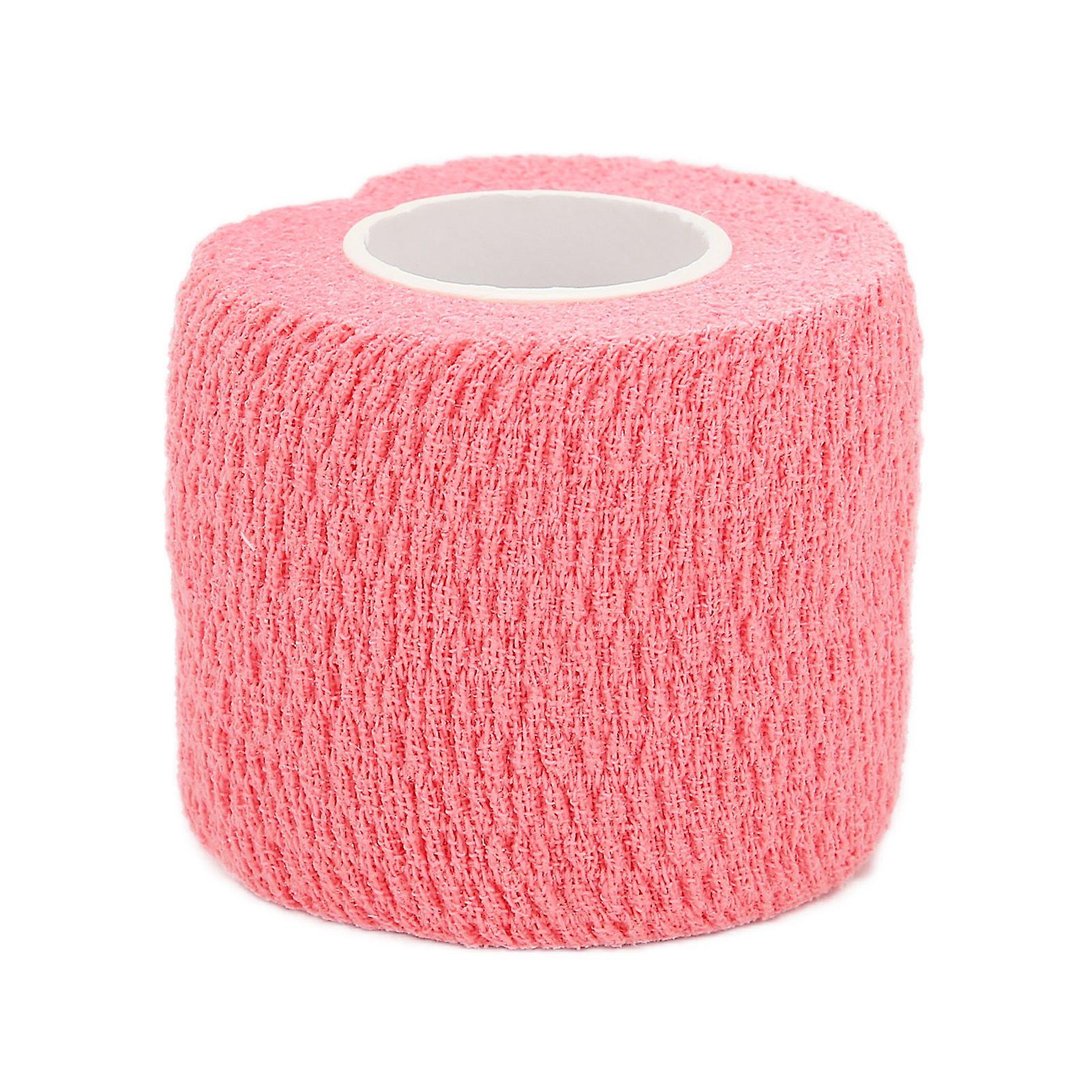Itseliimautuva side joustava hengittävä yhtenäinen kääreteippirullat urheiluranteeseen nilkkaPink