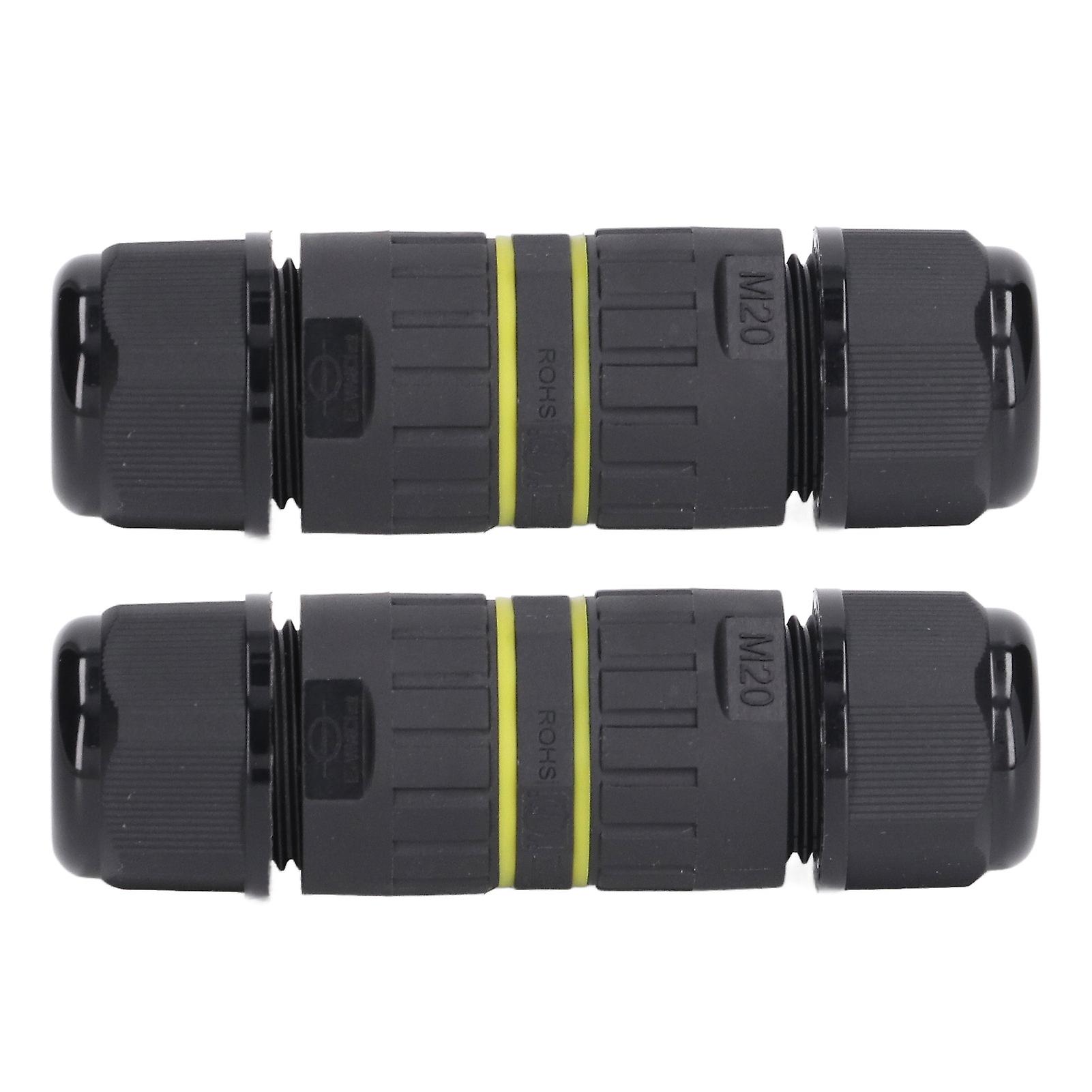 2pcs Junction Box Connector Multifunctional IP68 Waterproof Junction Box Cable Connector for Lighting Electronics
