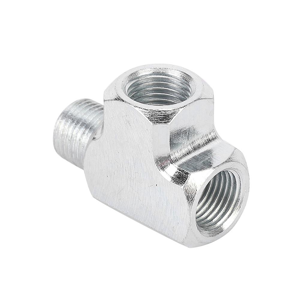Oil and Water Sensor Adapter and Gauge, 1/8" 3 Way T Type Tee Pipe Fitting