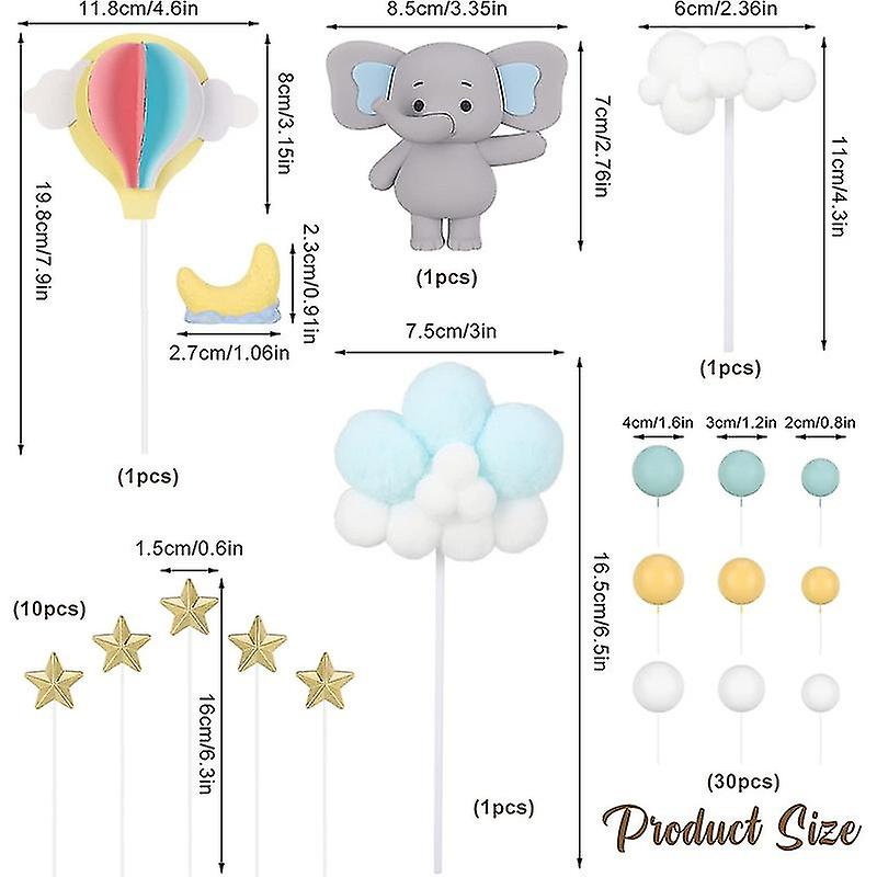 Elephant Cake Toppers Balls Cake Decorations DIY Cake Topper