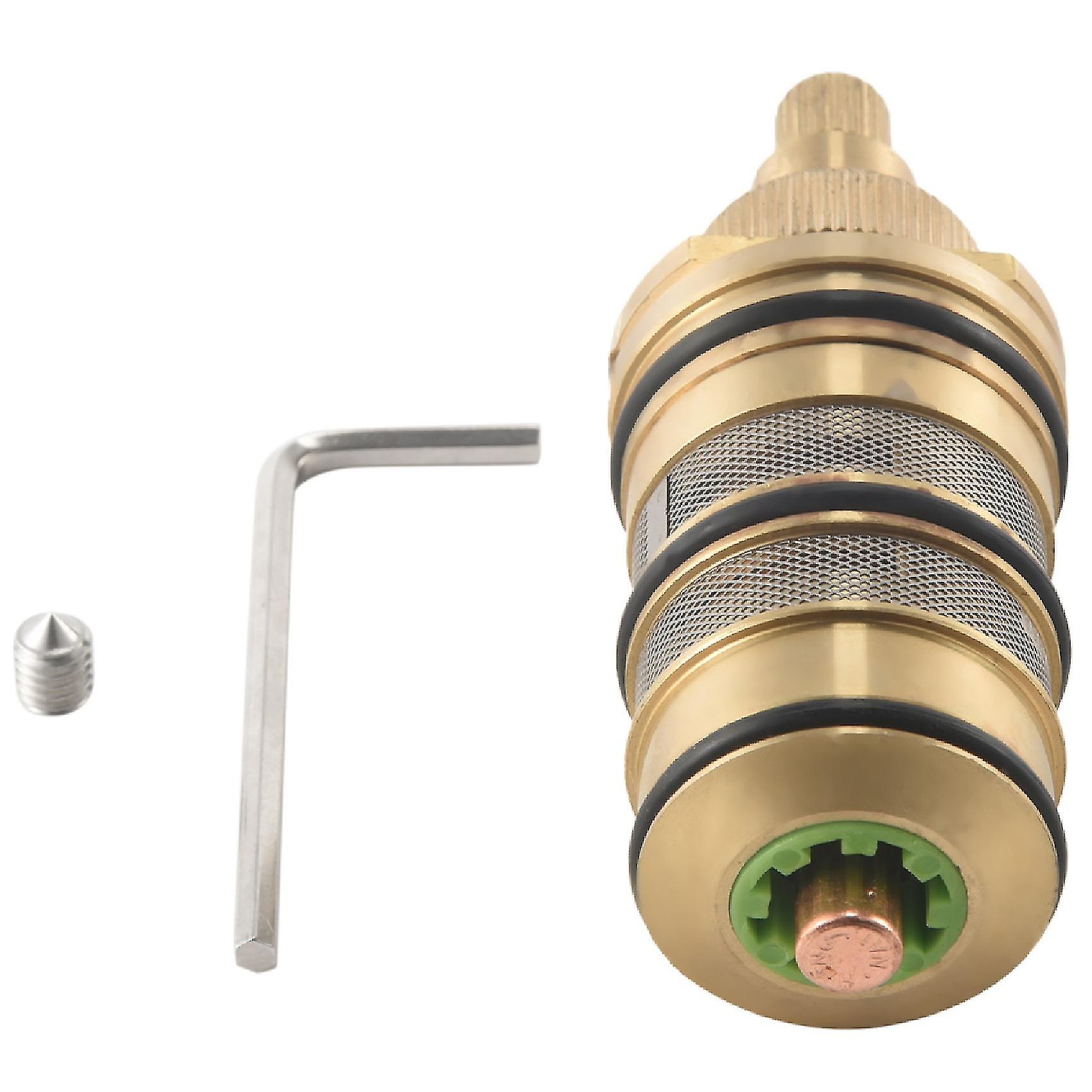 Bath Shower Thermostatic Cartridge&handle compatible with Mixing Valve Mixer Shower Bar Mixer Tap Shower Mixin