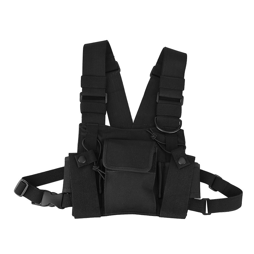 Sac de poitrine universel en nylon de haute qualité pour talkie-walkie, réglable et mains libres, à suspendre au travail