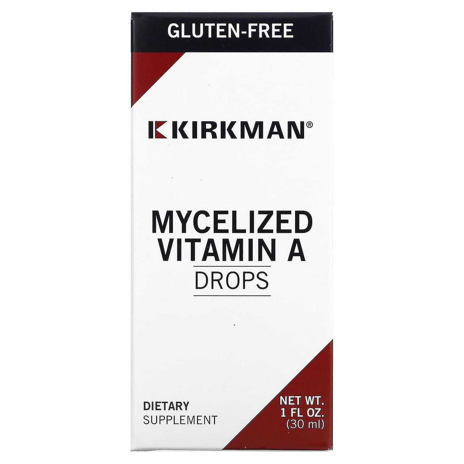 Kirkman Labs, Mycelized Vitamin A Drops, 1 fl oz (30 ml)