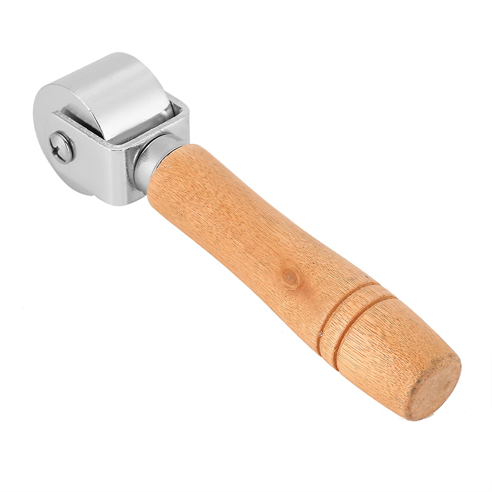 Leather Craft Rolling Tool with Wooden Handle and Carbon Steel (2.6cm)